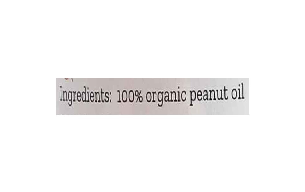 Conscious Food Peanut Oil Organic+Cold-Pressed   Glass Bottle  500 millilitre